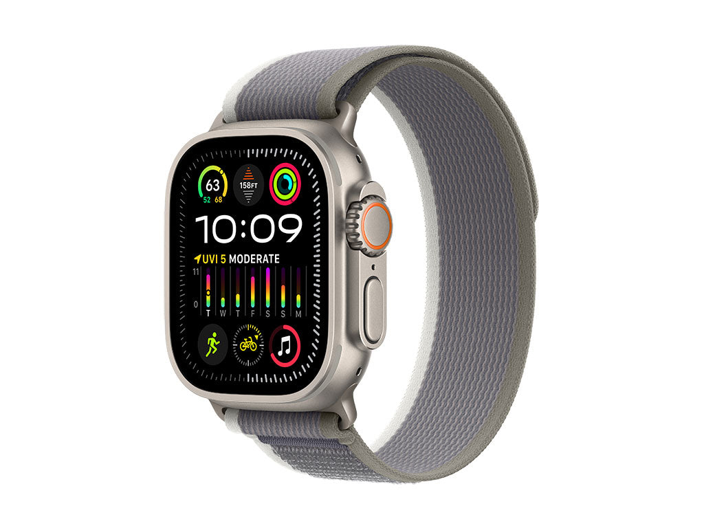 Apple Watch Ultra 2 Titanium Cellular 49mm (Trail Loop grün/grau) M/L Apple Watch Ultra 2 Titanium Cellular 49mm (Trail Loop grün/grau) M/L